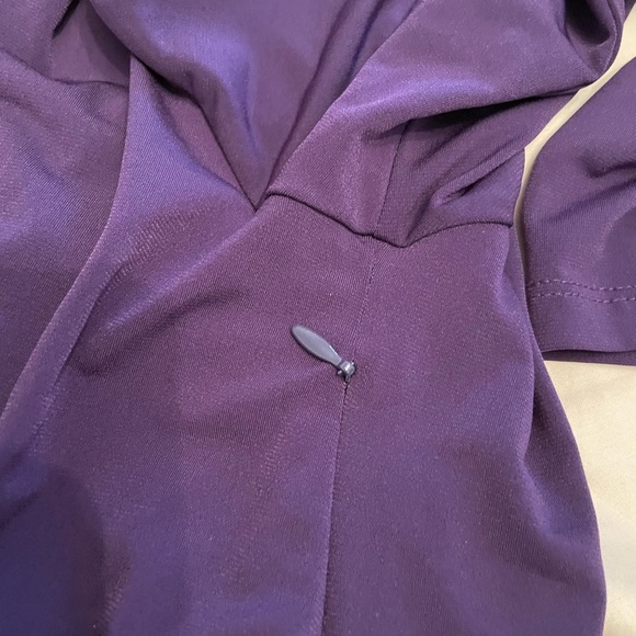 Michael Kors wrap around dress in deep purple in size 2 - Picture 3 of 5